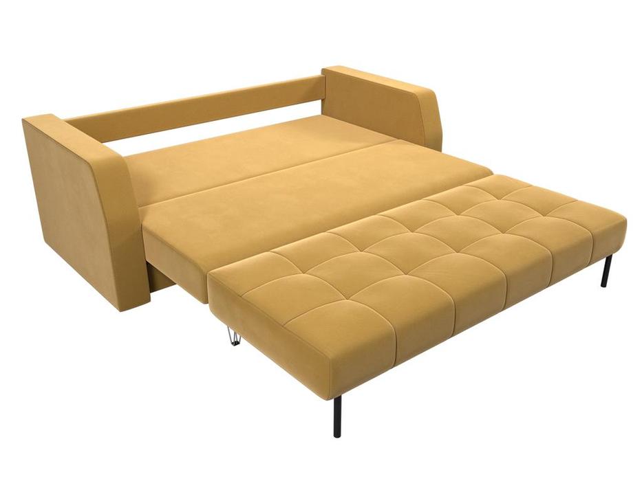 Лига Диванов диван-кровать 3-х местный (желтый) Малютка