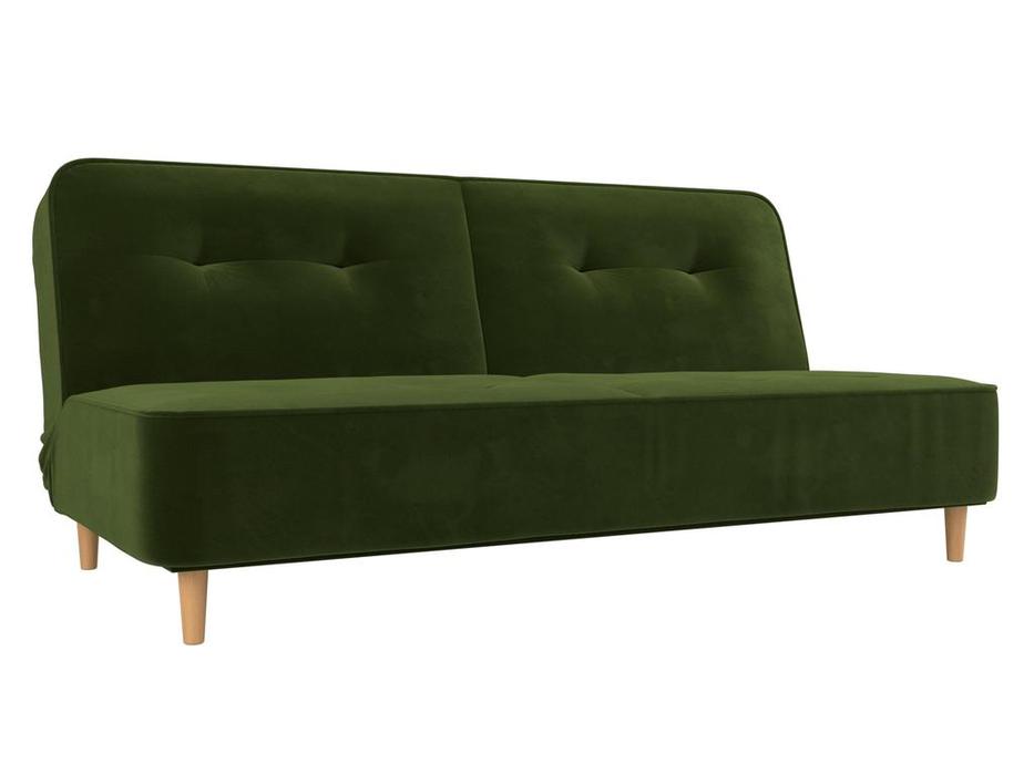 Лига Диванов диван-кровать 3-х местный (зелёный) Портленд