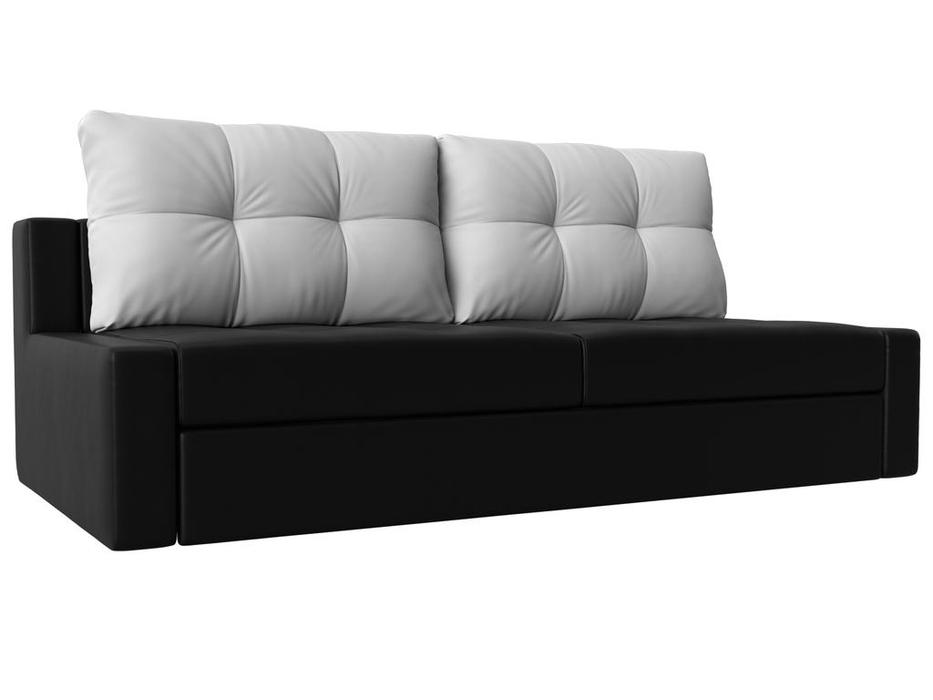 Лига Диванов диван-кровать 2-х местный (черный/белый) Мартин