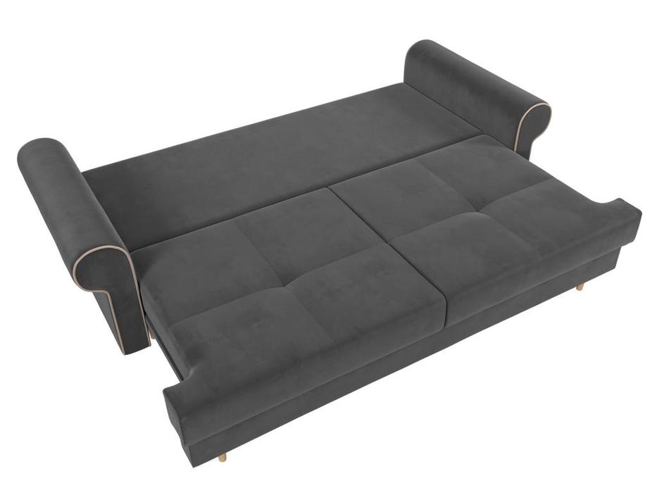 Лига Диванов диван-кровать 3-х местный (серый) Сплин
