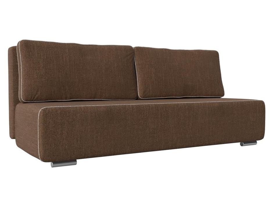 Лига Диванов диван-кровать 3-х местный (коричневый) Уно