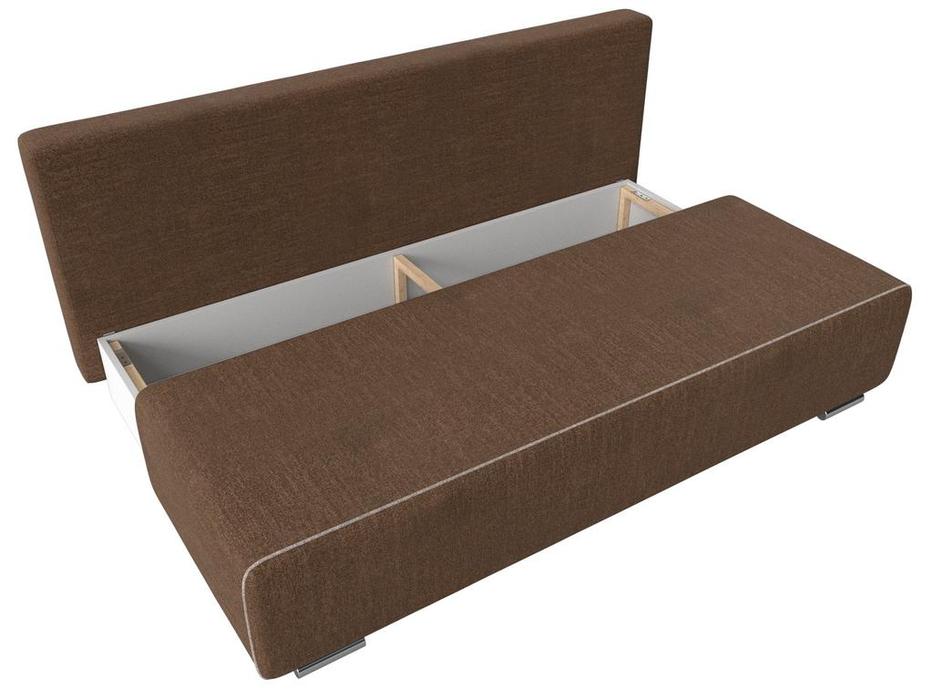 Лига Диванов диван-кровать 3-х местный (коричневый) Уно