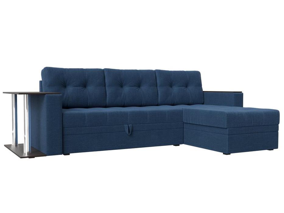 Лига Диванов диван угловой  (синий) Атланта М