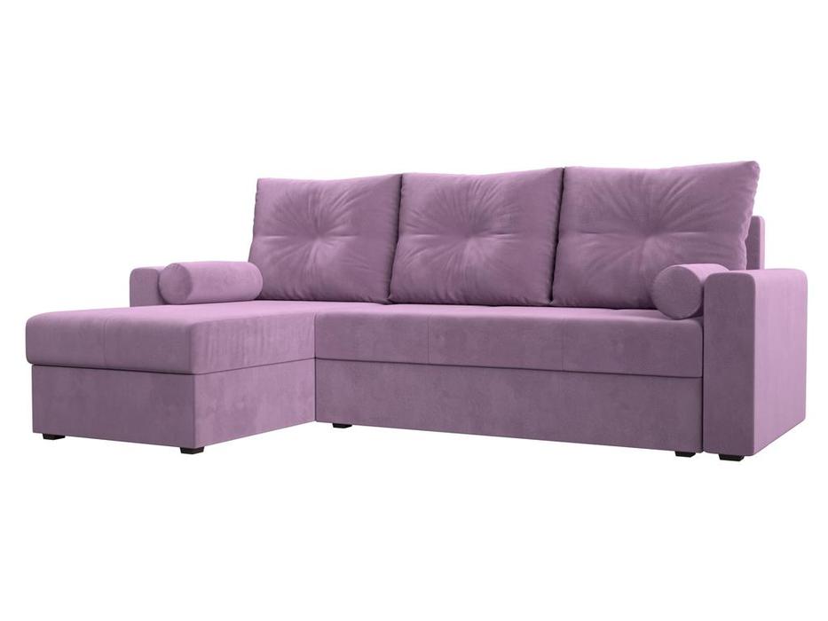 Лига Диванов диван угловой  (фиолетовый) Верона лайт