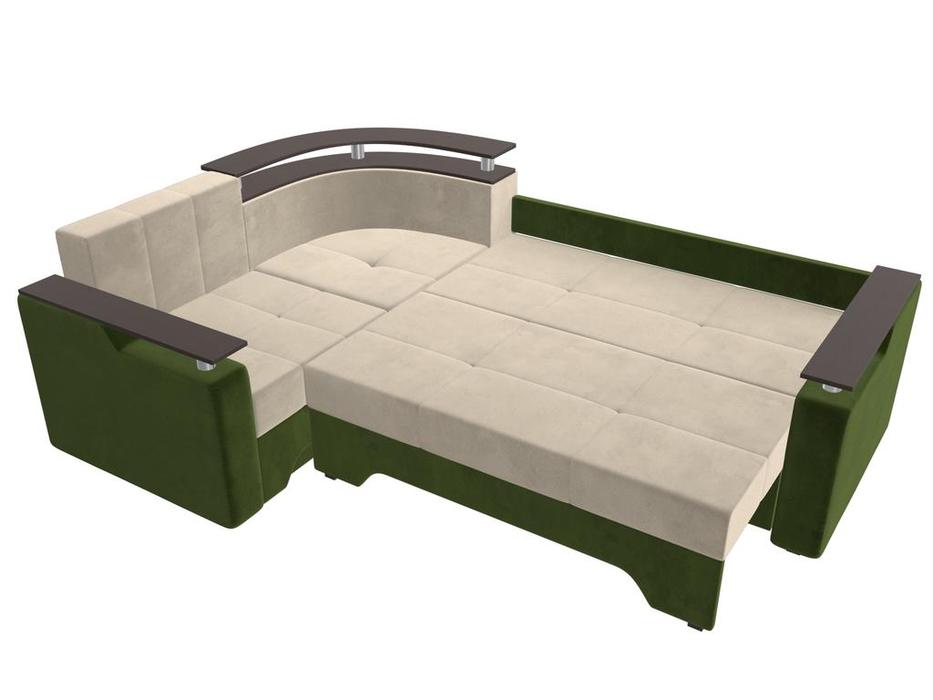 Лига Диванов диван угловой  (зелёный) Комфорт