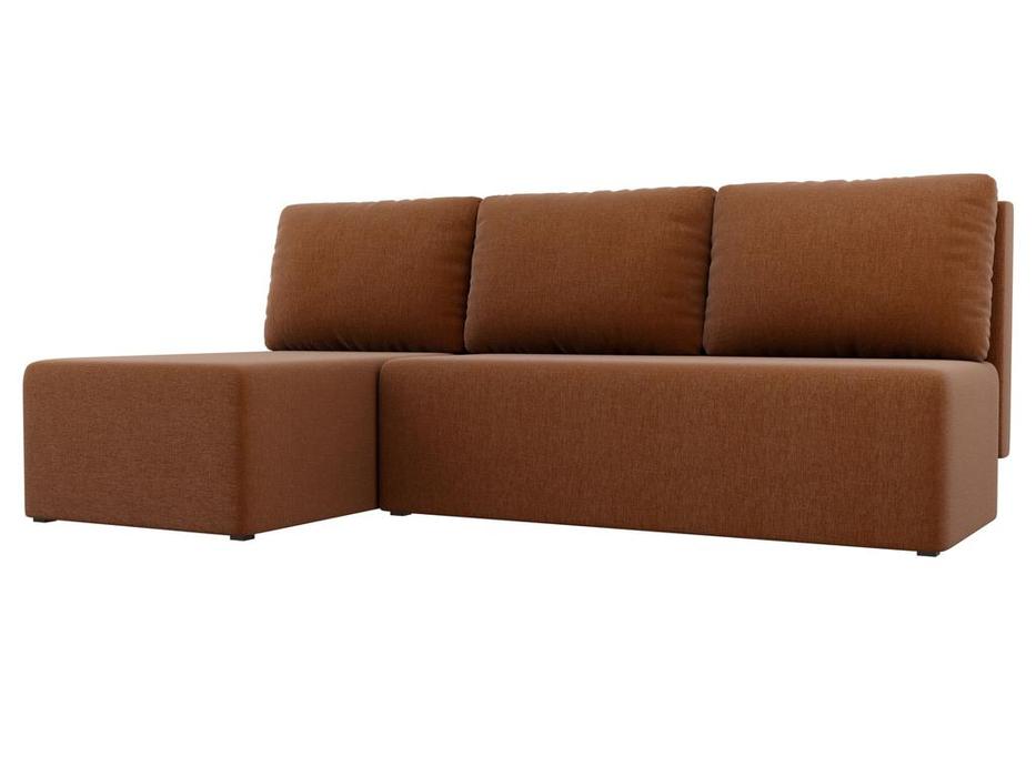 Лига Диванов диван угловой левый (коричневый) Поло
