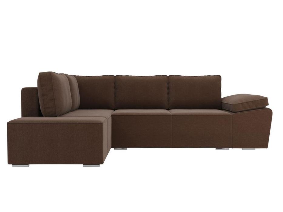 Лига Диванов диван угловой левый (коричневый) Хьюго