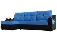 Лига Диванов диван угловой  (голубой/черный) Меркурий