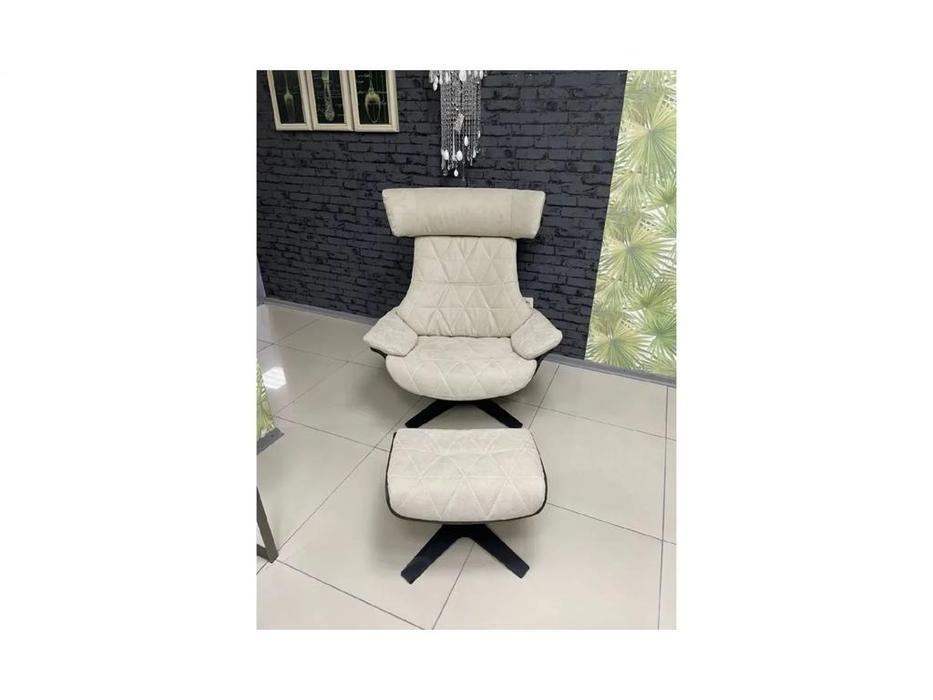 Homage кресло с подставкой для ног (бежевый) Opera