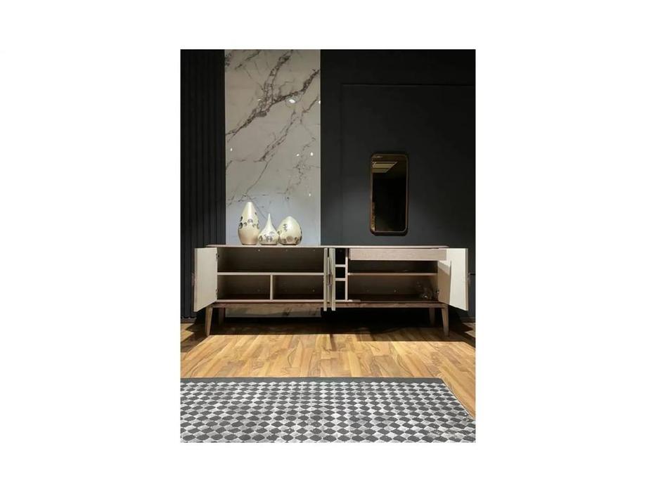 Homage буфет  (коричневый, серый) Aura