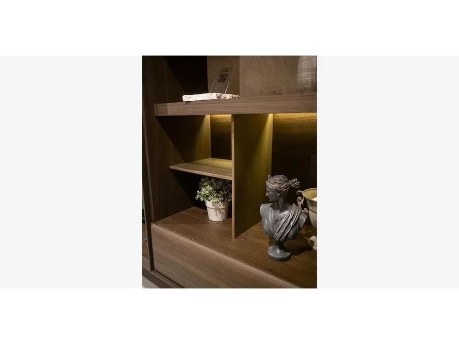 Homage стенка в гостиную  (орех) Era