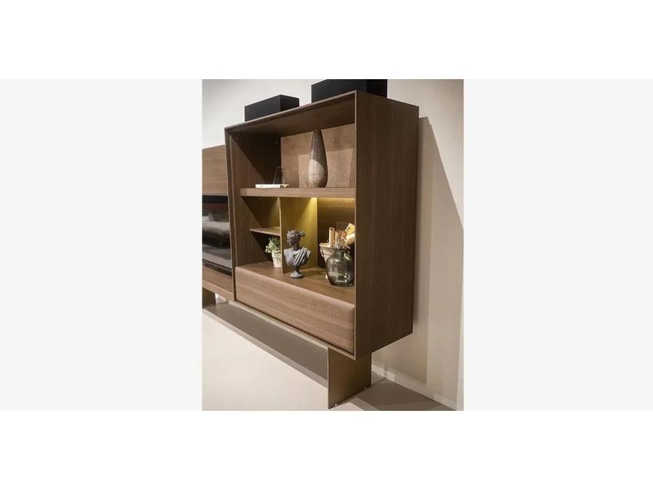 Homage стенка в гостиную  (орех) Era