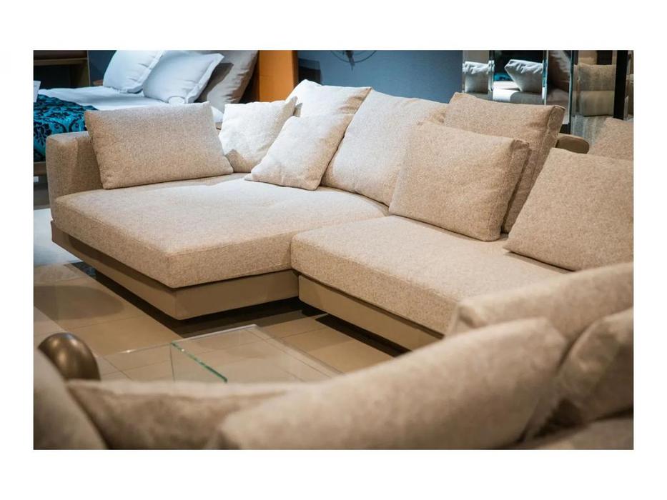 Homage диван 4-х местный угловой, не раскладной (бежевый) Edessa