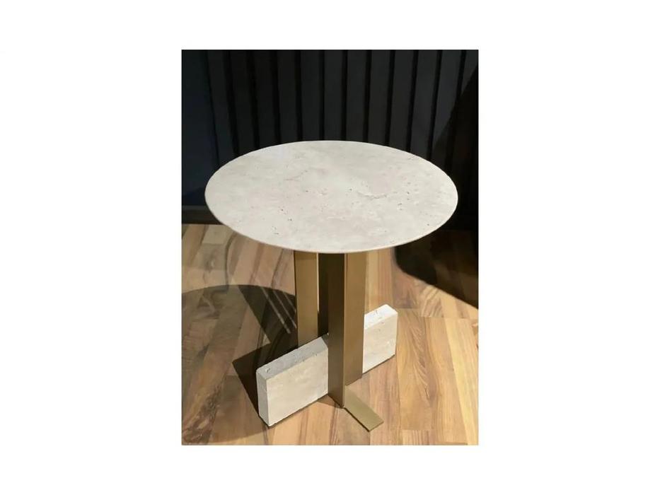 Homage стол кофейный  (орех, мрамор) Era