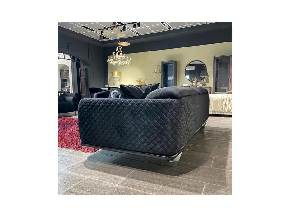 Orix диван 3-х местный  (черный) Versace