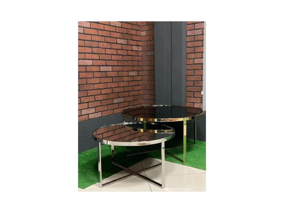 Orix стол журнальный  (серебристый) Versace