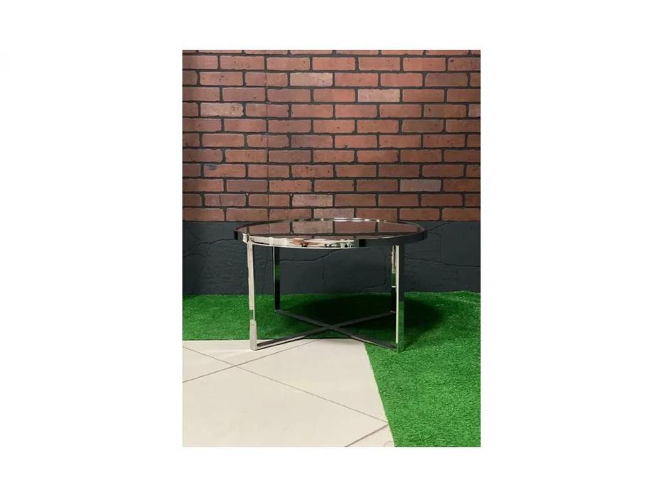 Orix стол журнальный  (серебристый) Versace