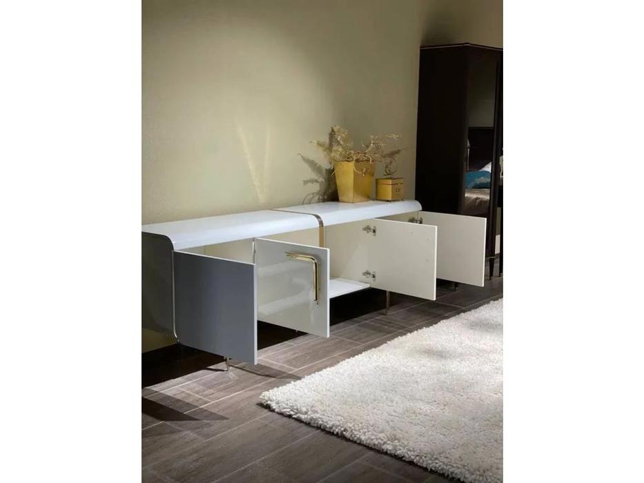 Orix буфет  (белый, золото) Aston