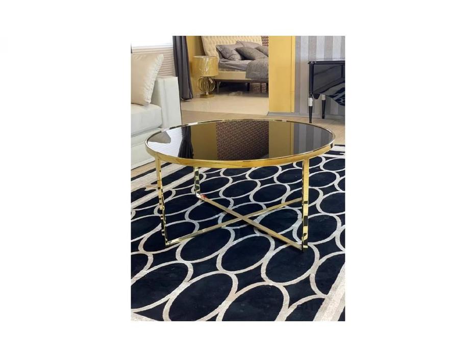 Orix стол журнальный  (черный, золото) Aston