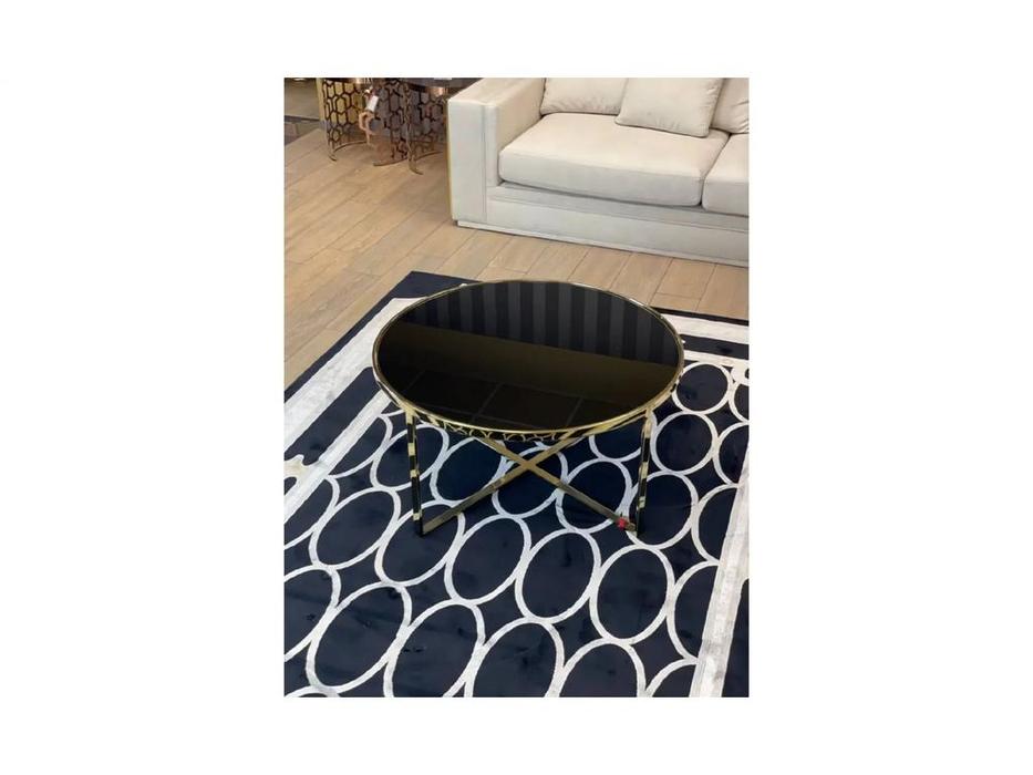 Orix стол журнальный  (черный, золото) Aston