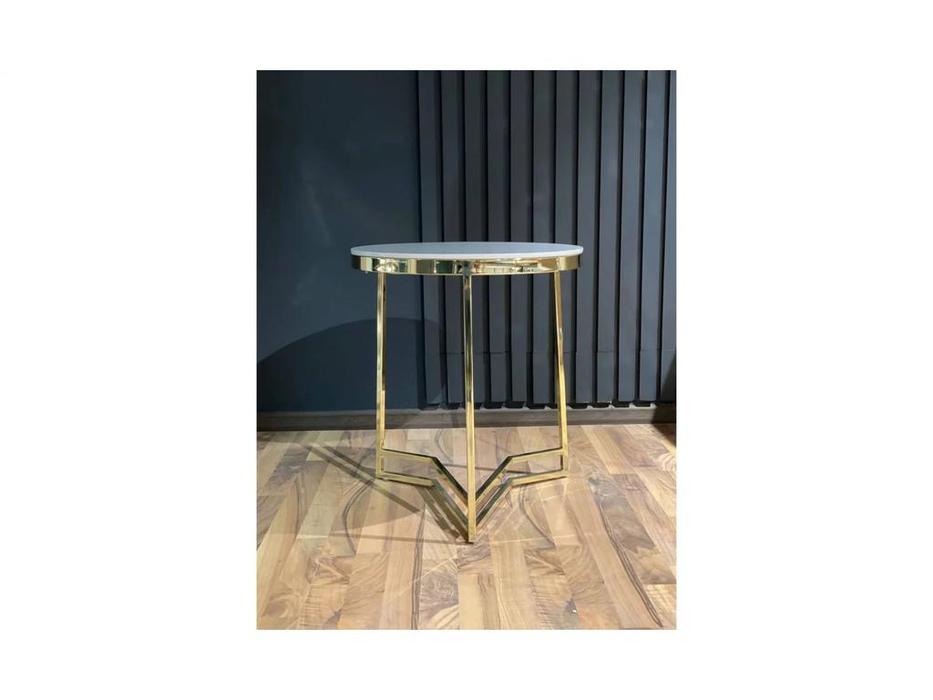 Orix стол журнальный  (белый, золото) Aston