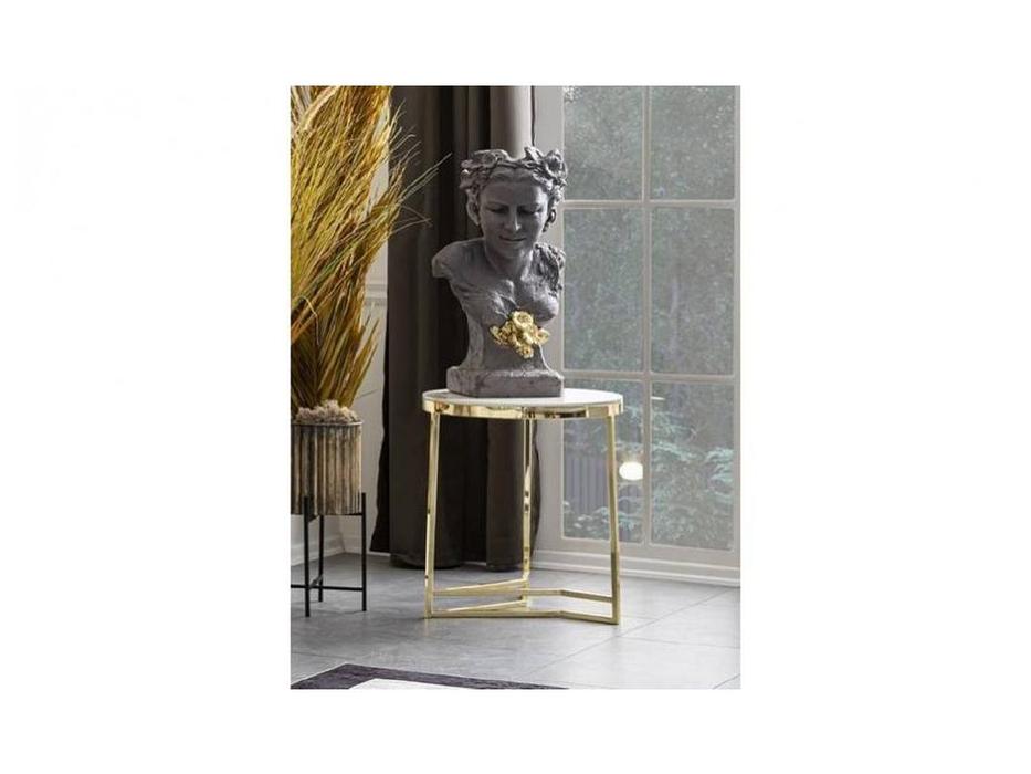 Orix стол журнальный  (белый, золото) Aston