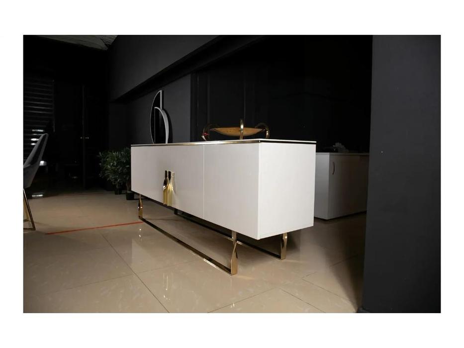 Orix буфет Gold (белый, золото) Zen