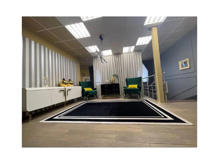 Balhome ковер  (черный, белый) Gloria