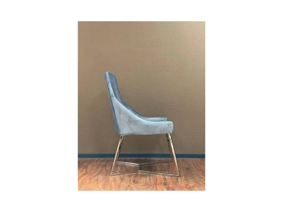 Balhome стул  (серый, хром) Gloria