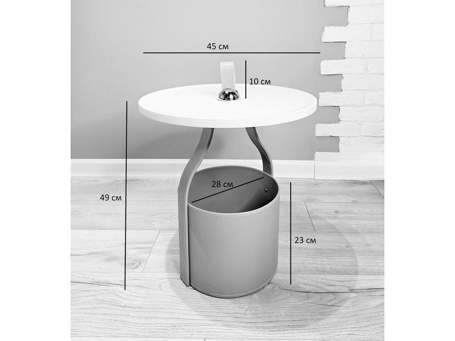 STG стол журнальный  (белый, оранжевый) Doppio Coffee Table N