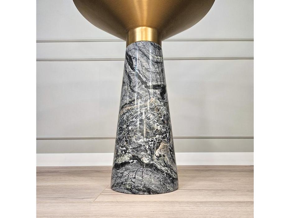 STG стол кофейный  (серый мрамор, золото) Iris