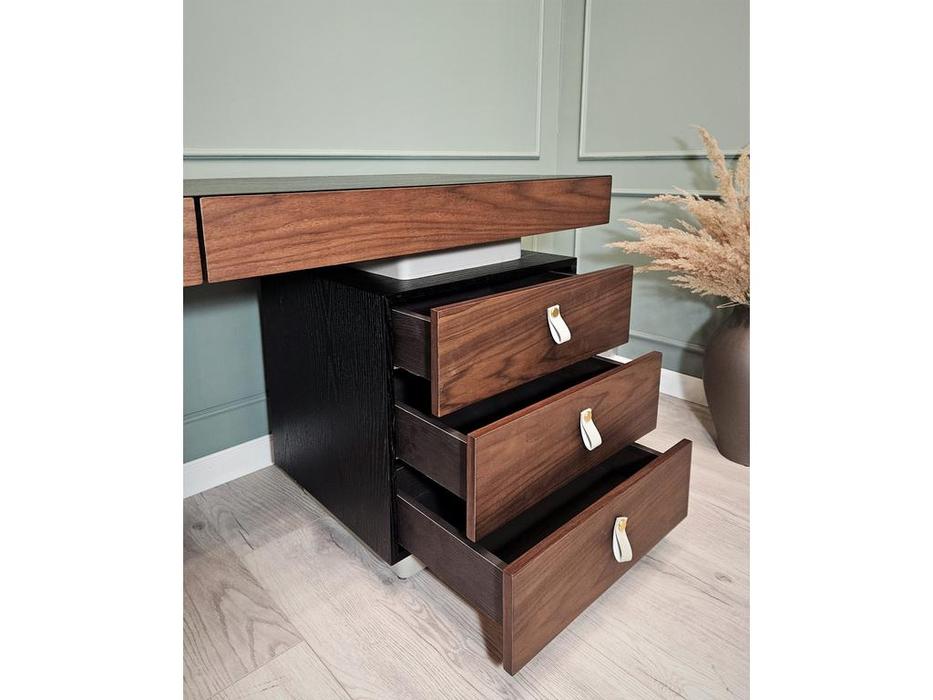 STG стол письменный с 5 ящиками (коричневый) Carson Walnut