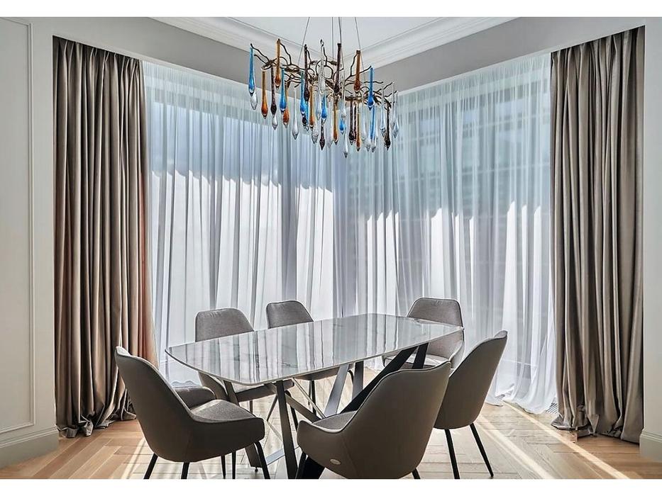 STG стол обеденный нераскладной (белый) Scorpio Marble B5809