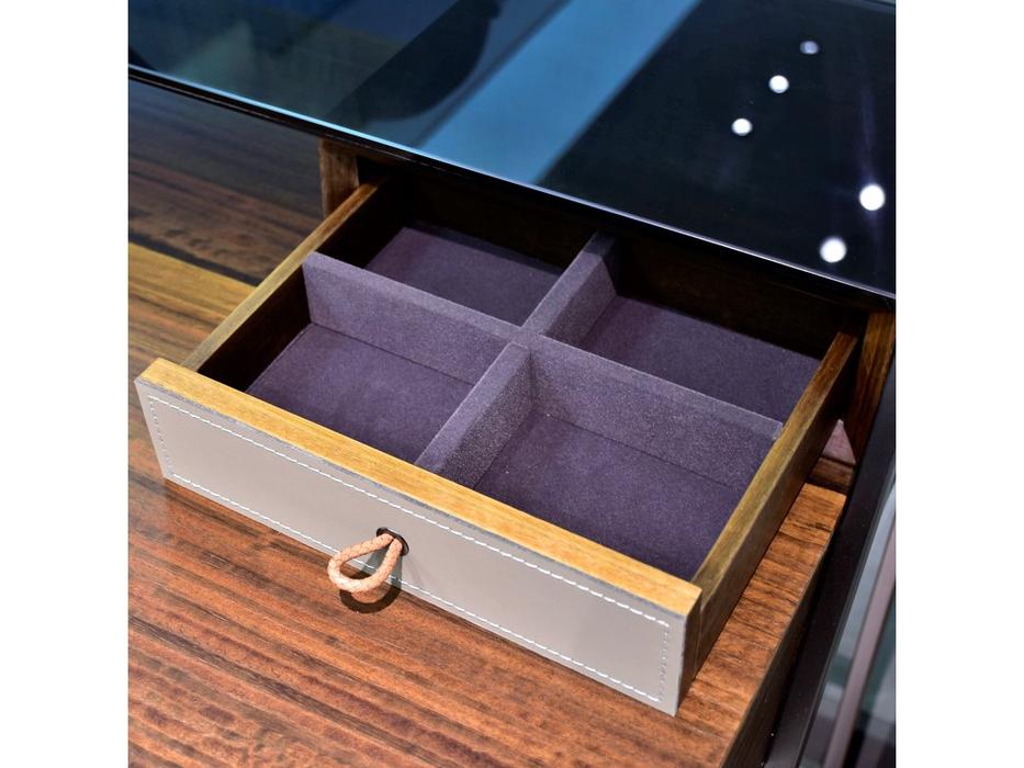 STG консоль с зеркалом (орех) DZ-2966