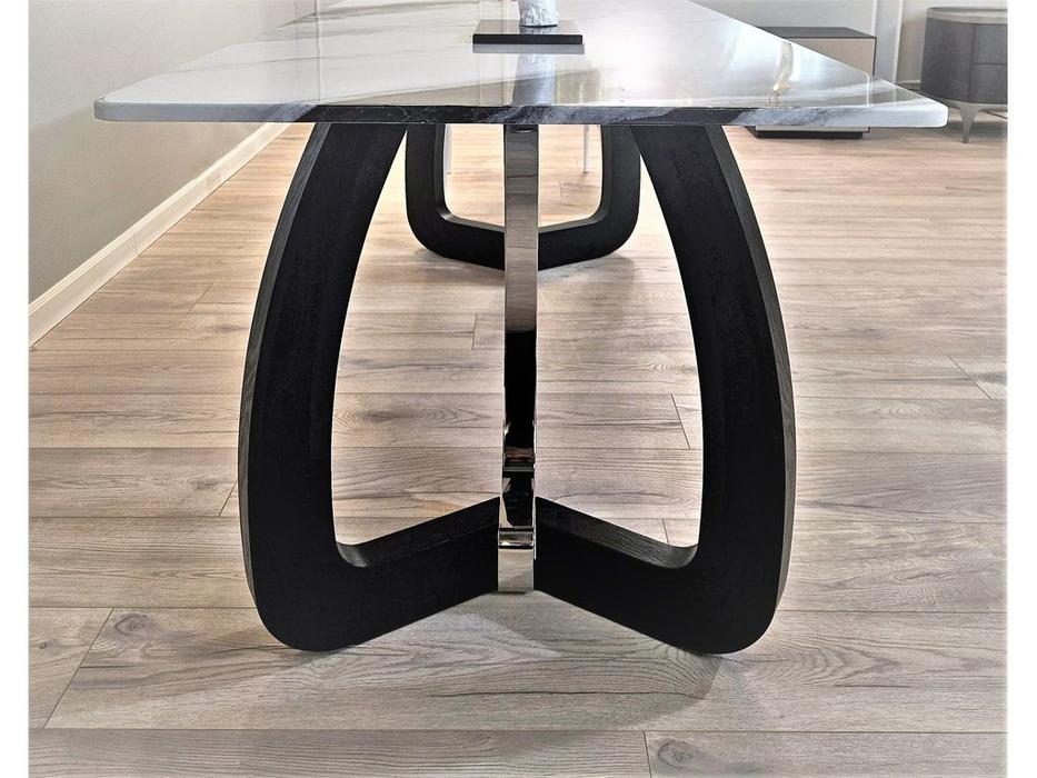 STG стол обеденный  (белый, черный) SG-4449