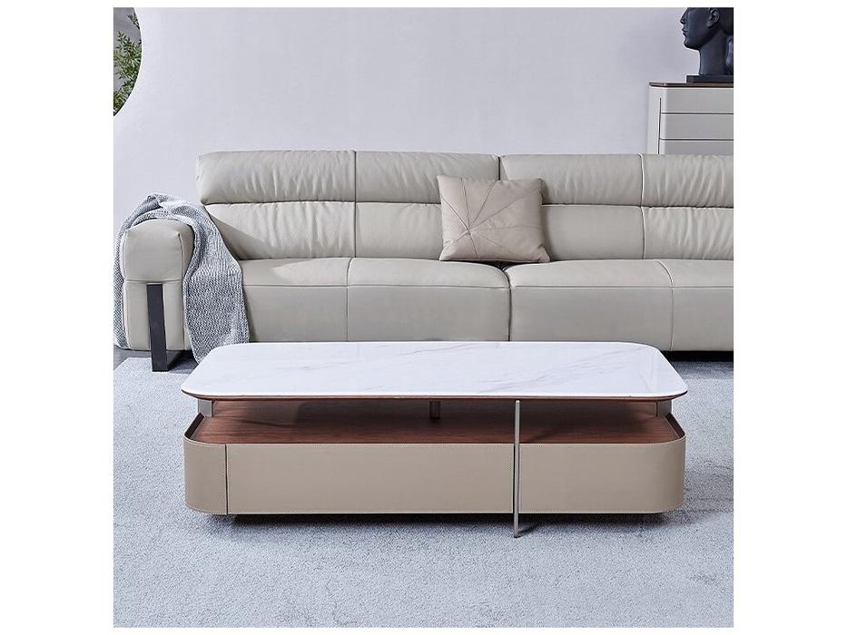 STG стол журнальный  (белый, бежевый) JK-D131