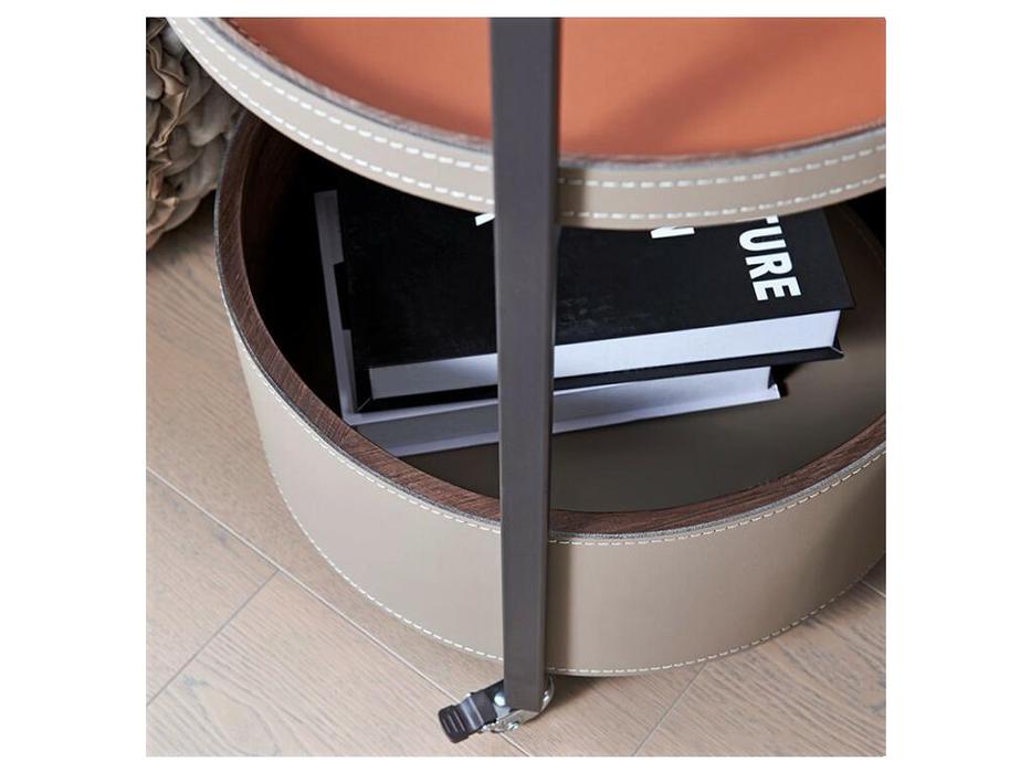 STG стол кофейный на колесиках (серый) MLL-D65