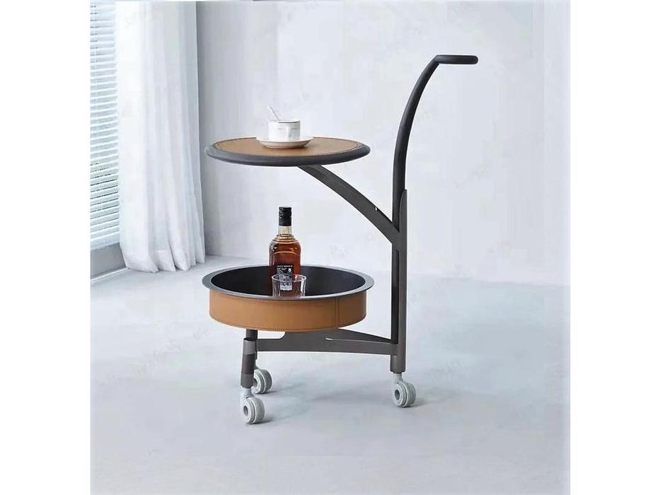 STG стол кофейный на колесиках (бежевый) JK-D191