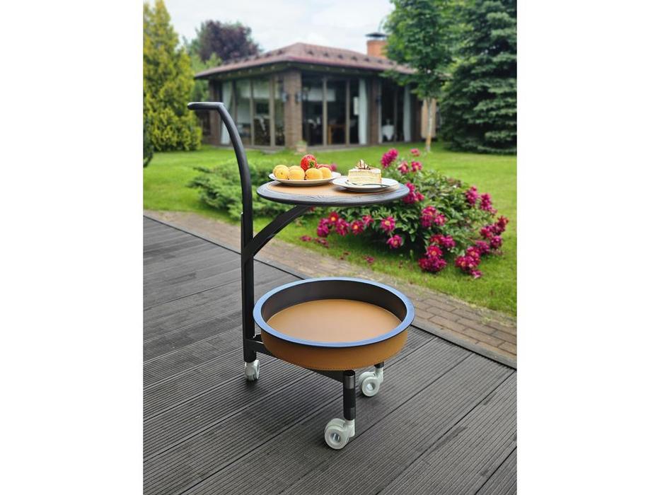 STG стол кофейный на колесиках (бежевый) JK-D191