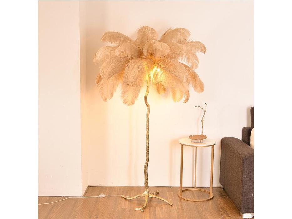 STG торшер  (белый, золото) The Feather Floor Lamp