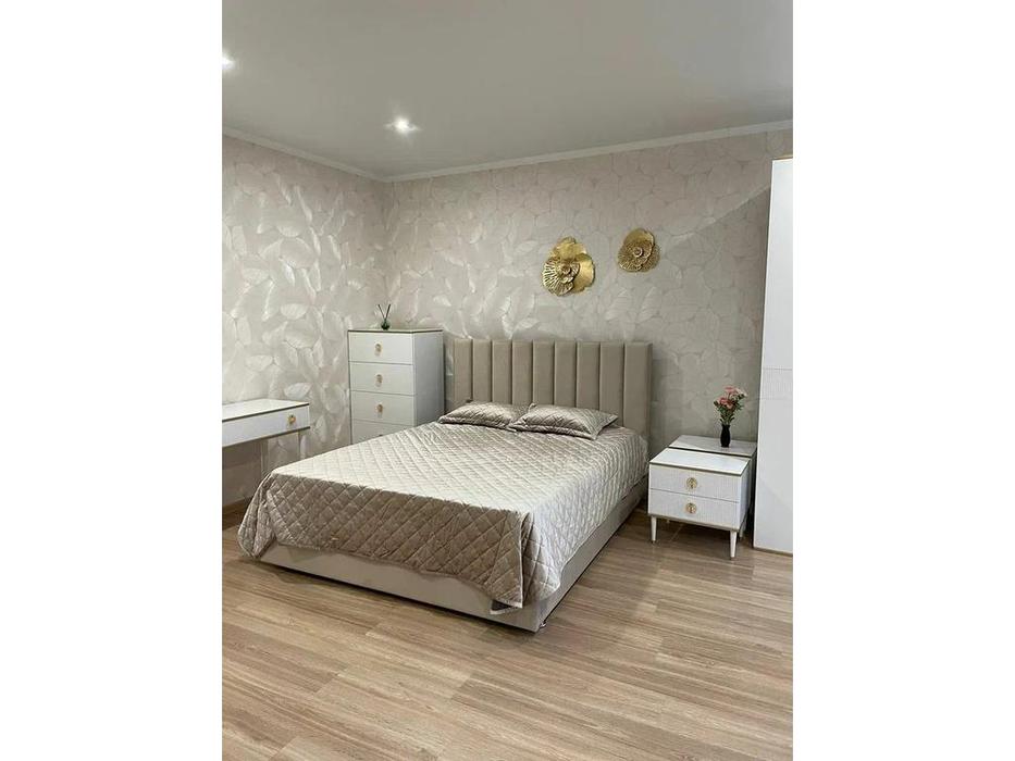 МастМур кровать двуспальная 180х200 (изумрудный) Глория-2