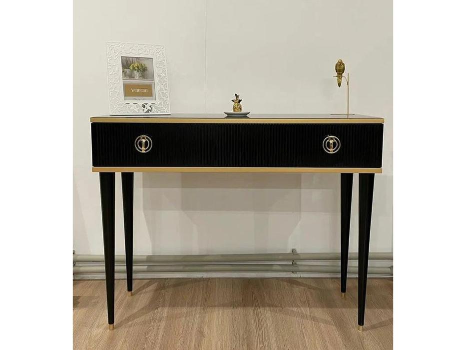 МастМур стол туалетный  (белый с золотом) Глория