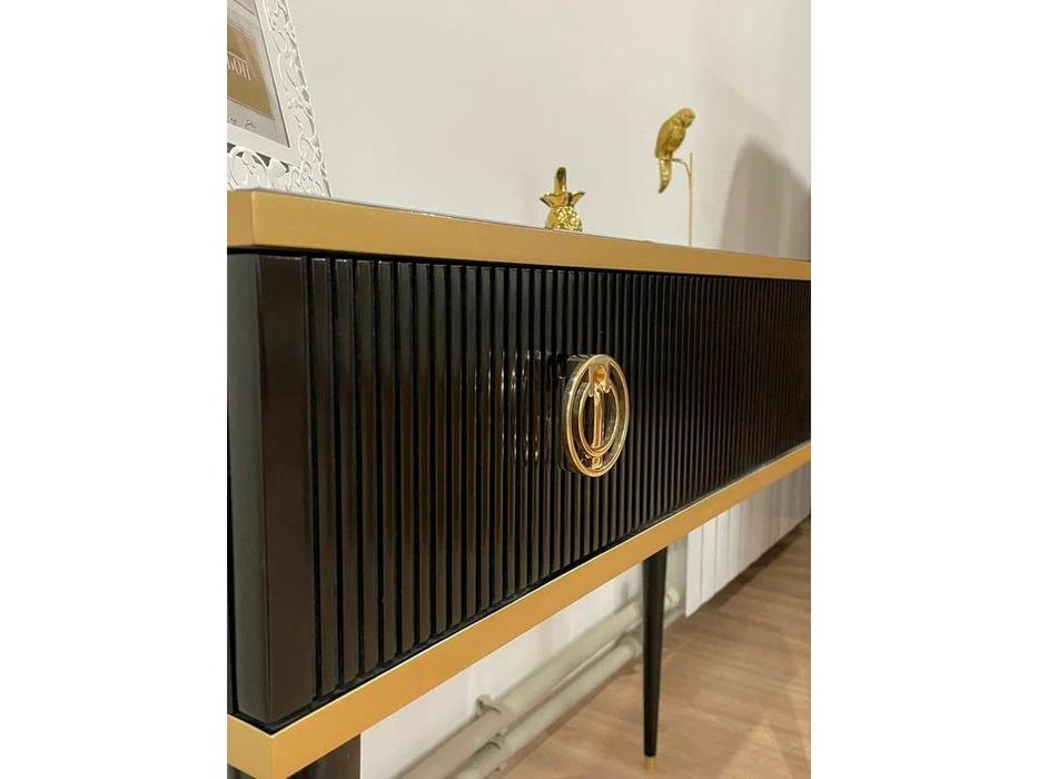 МастМур стол туалетный  (белый с золотом) Глория