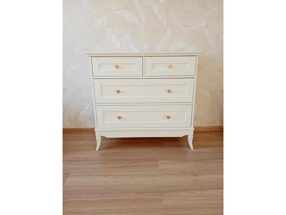 МастМур комод 4 ящ (ваниль) Римини