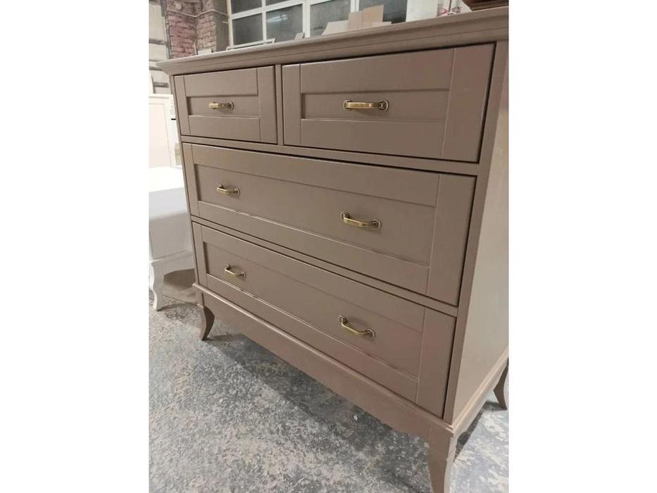 МастМур комод 4 ящ (ваниль) Римини