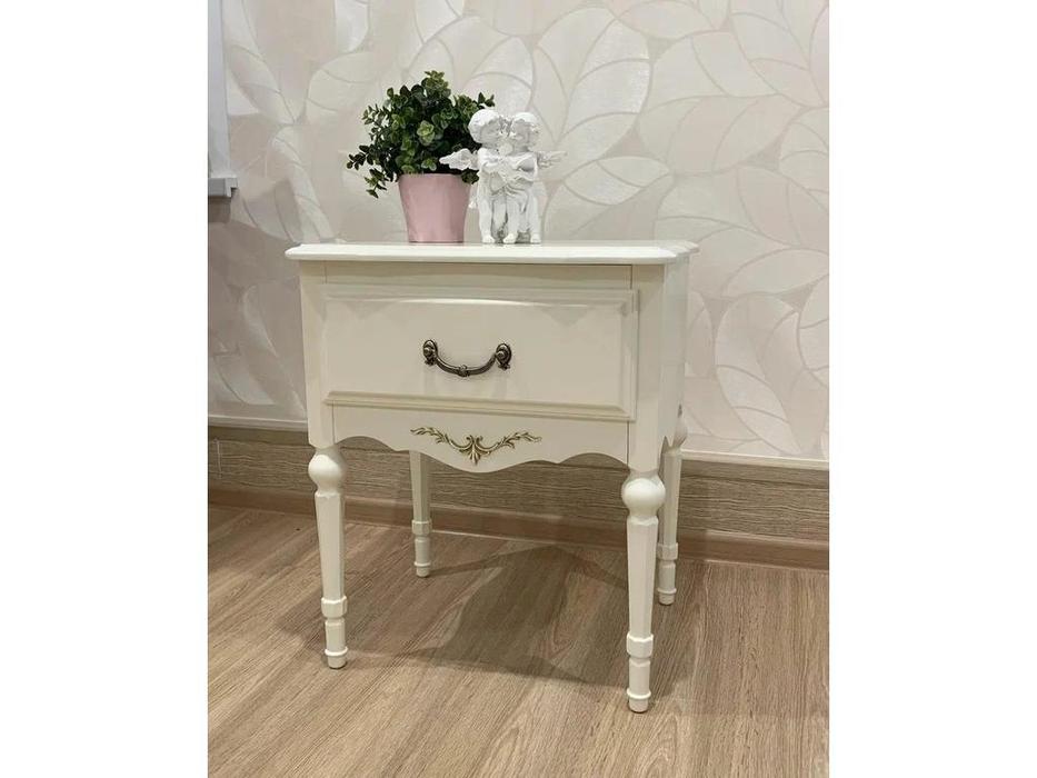 МастМур тумба прикроватная 1ящ (белый) Амелия