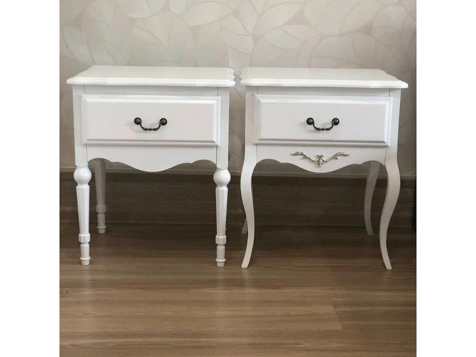 МастМур тумба прикроватная 1ящ (белый) Амелия