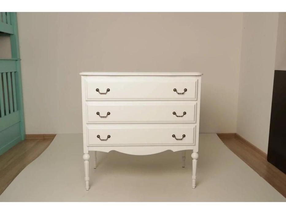 МастМур комод 3 ящ (белый) Амелия