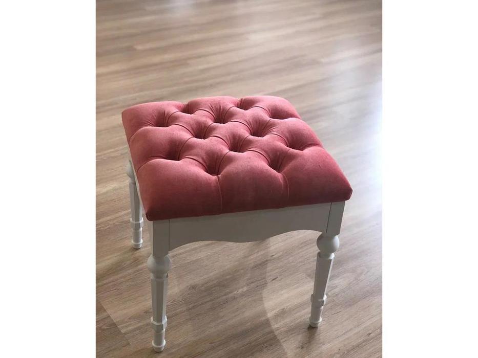 МастМур пуф малая  ткань (белый) Амелия