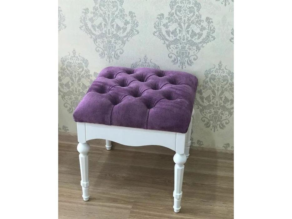 МастМур пуф малая  ткань (белый) Амелия